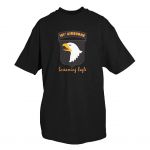 101ST AIRBORNE S/EAGLES T- BLK