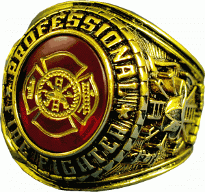 Professional Fire Fighter Style No. 11 Ring