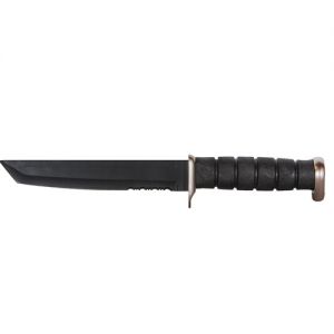 COMBAT MILITARY KNIFE - BLACK TANTO BLADE