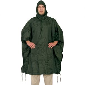 OD PONCHO IN  STUFF BAG