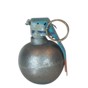 2 PC "DUMMY" BASEBALL GRENADE METAL