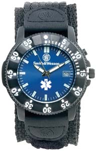 S & W EMT WATCH- BLUE FACE