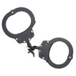 PROFESSIONAL HANDCUFFS, DOUBLE LOCK-BLACK