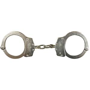 UZI HANDCUFFS - NICKEL PLATED STEEL