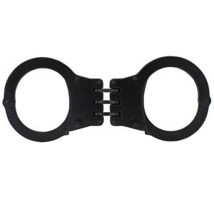 DETECTIVE HANDCUFFS - 3 HINGES BLACK