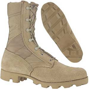 Tan Desert Mil Spec Combat Boot