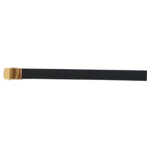 Web Belt,Black with Brass Buckle 60"