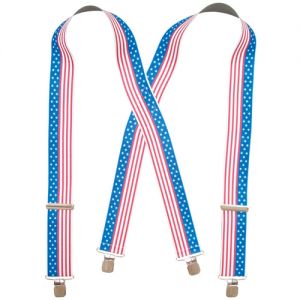 ELASTIC PANT SUSPENDER - STARS & STRIPES