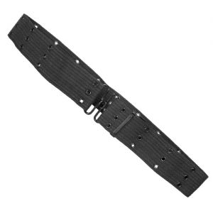 44" COTTON PISTOL BELT- BLACK