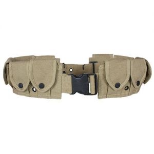 GI STYLE 10 POCKET CANVAS CARTRIDGE BELT-KHAKI