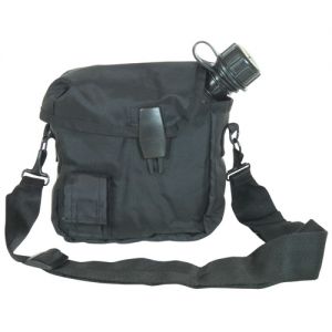 2 QT CANTEEN COVER-SHLDR STRAP BLACK