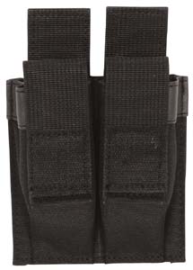 PISTOL QUICK DEPLOY DUAL MAG POUCH - BLACK