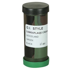 GI STYLE FACE PAINT TUBE - GREEN & BLACK