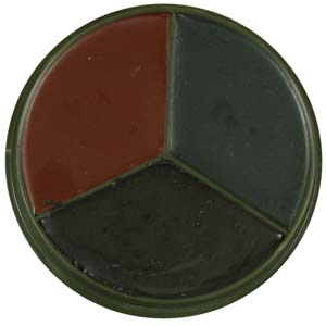 3 COLOR FACE PAINT COMPACT - WOODLAND CAMO