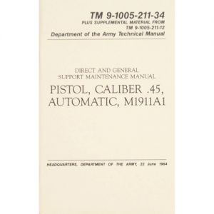 PISTOL CAL.45 AUTO TECHNICAL MANUAL