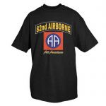 82ND AIRBORNE TSHIRT- BLACK