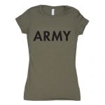 WOMEN'S COTTON TEE ARMY - OD