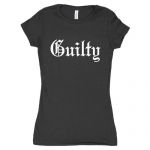 WOMEN'S COTTON TEE GUILTY - BLACK