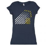 WOMEN'S COTTON TEE AIR FORCE NAVY