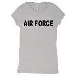 WOMEN'S COTTON TEE AIR FORCE - GREY L