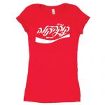 WOMEN'S COTTON TEE COCA COLA - RED