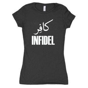 WOMEN'S COTTON TEE INFIDEL - BLACK