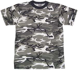 MENS SHORT SLEEVE T-SHIRT URBAN CAMO