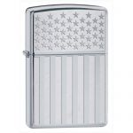 American Flag High Polish Chrome Zippo