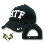DeLuxe Law Enf. Caps, ATF, Black