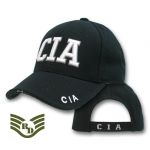 DeLuxe Law Enf. Caps, CIA, Black