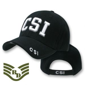 DeLuxe Law Enf. Caps, CSI, Black