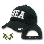 DeLuxe Law Enf. Caps, DEA, Black