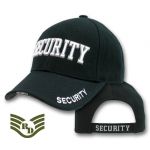 DeLuxe Law Enf. Caps, Security, Black