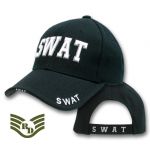 DeLuxe Law Enf. Caps, SWAT, Black