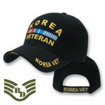 DeLuxe Milit. Caps, Korea Vet, Black