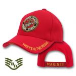 Legend Milit. Caps, Marine, Red