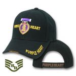 Legend Milit. Caps, Purple Heart, Black