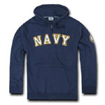 Full Zip Fleece Hoody, Navy, Navy