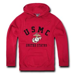 U.S. Marines Fleece Pullover, Cardinal