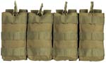 M4 120 ROUND QUAD QUICK DEPLOY POUCH - COYOTE