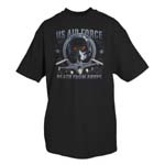 US AIR FORCE DEATH FROM ABOVE MEN'S T-SHIRT BL