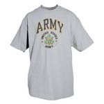 ARMY T-SHIRT,HEATHER GREY