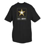 ARMY STAR T-SHIRT, BLACK