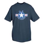 A/F STAR T-SHIRT, NAVY