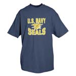 US NAVY SEALS T-SHIRT NAVY BLUE