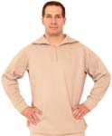 POLYPRO TOP, TURTLE NECK, DESERT
